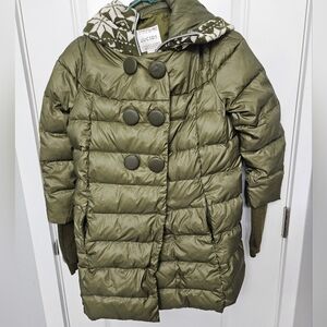 Street Soul Lucidy Olive Green Puffer Coat. Size 160/84a